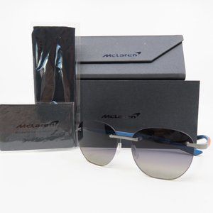 McLaren MLMS-85 Series S03 C02 Rimless Ruthenium Gunmetal/Orange New Sunglasses.